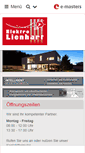 Mobile Screenshot of elektro-lienhart.de